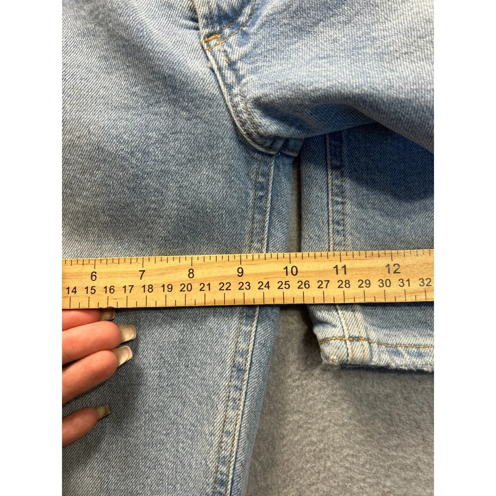 AGOLDE High Rise Straight Leg Jeans Womens Size 25 Light Wash Blue Premium Denim